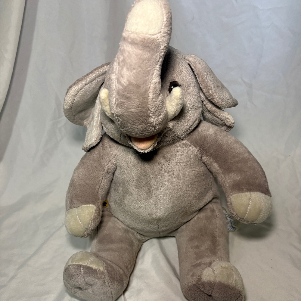 Build A Bear Elephant At The Zoo Edition Trunk Up 11"+Height Sitting Retired